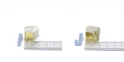 Olive Cubic Zirconia Faceting Rough for Gem Cutting - Various Sizes