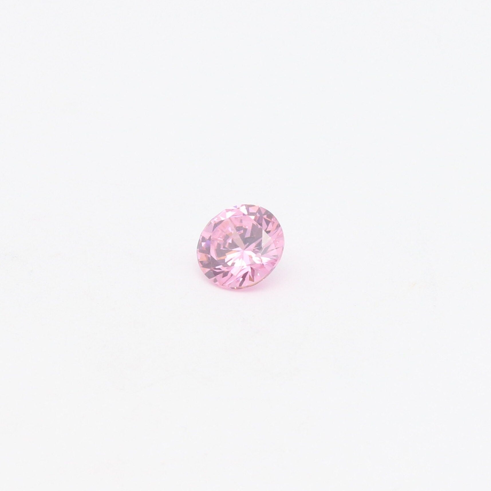 Pink Cubic Zirconia Faceting Rough for Gem Cutting - Various Sizes