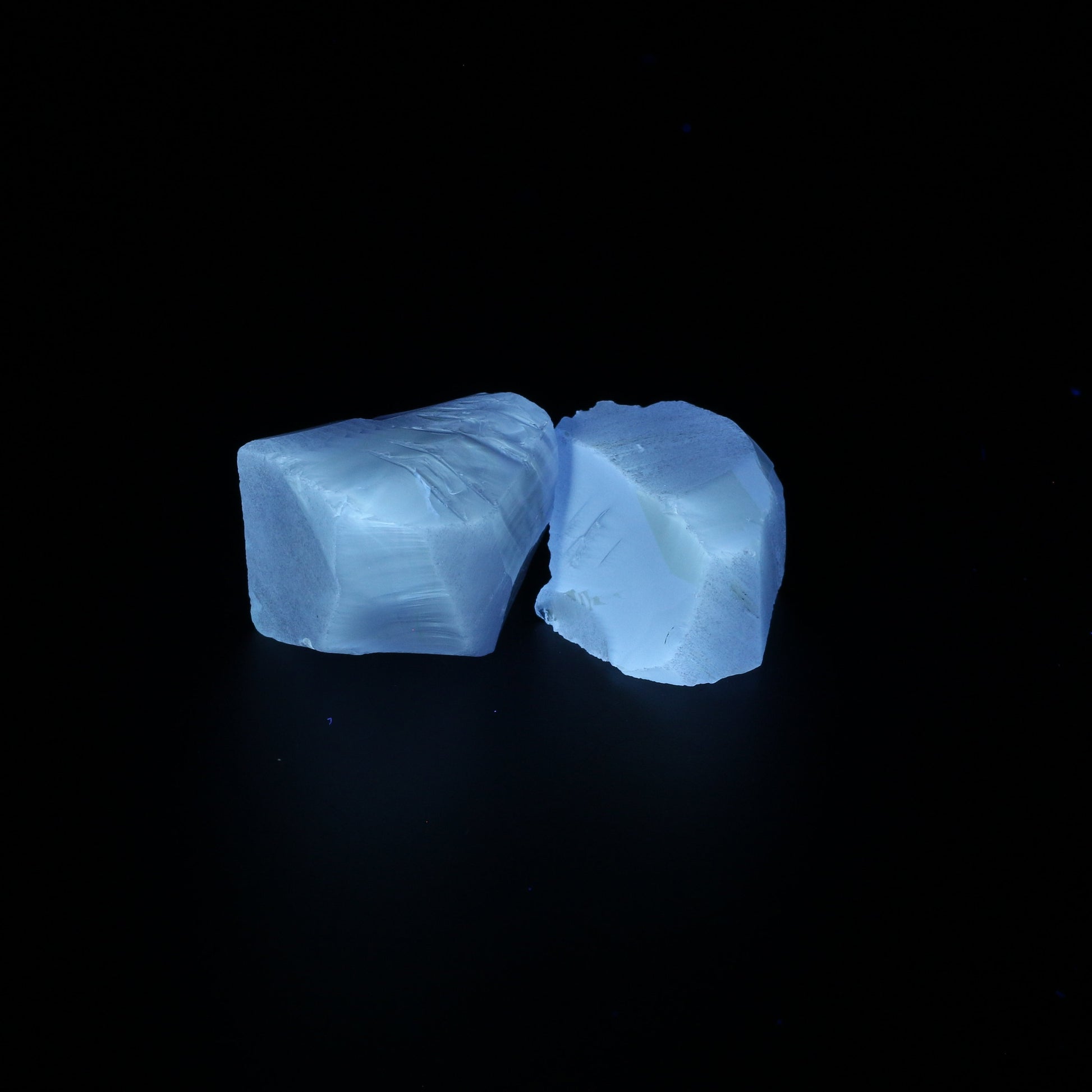 UV Reactive Nanosital #A-8002 Synthetic Lab Created Faceting Rough for Gem Cutting - Various Sizes