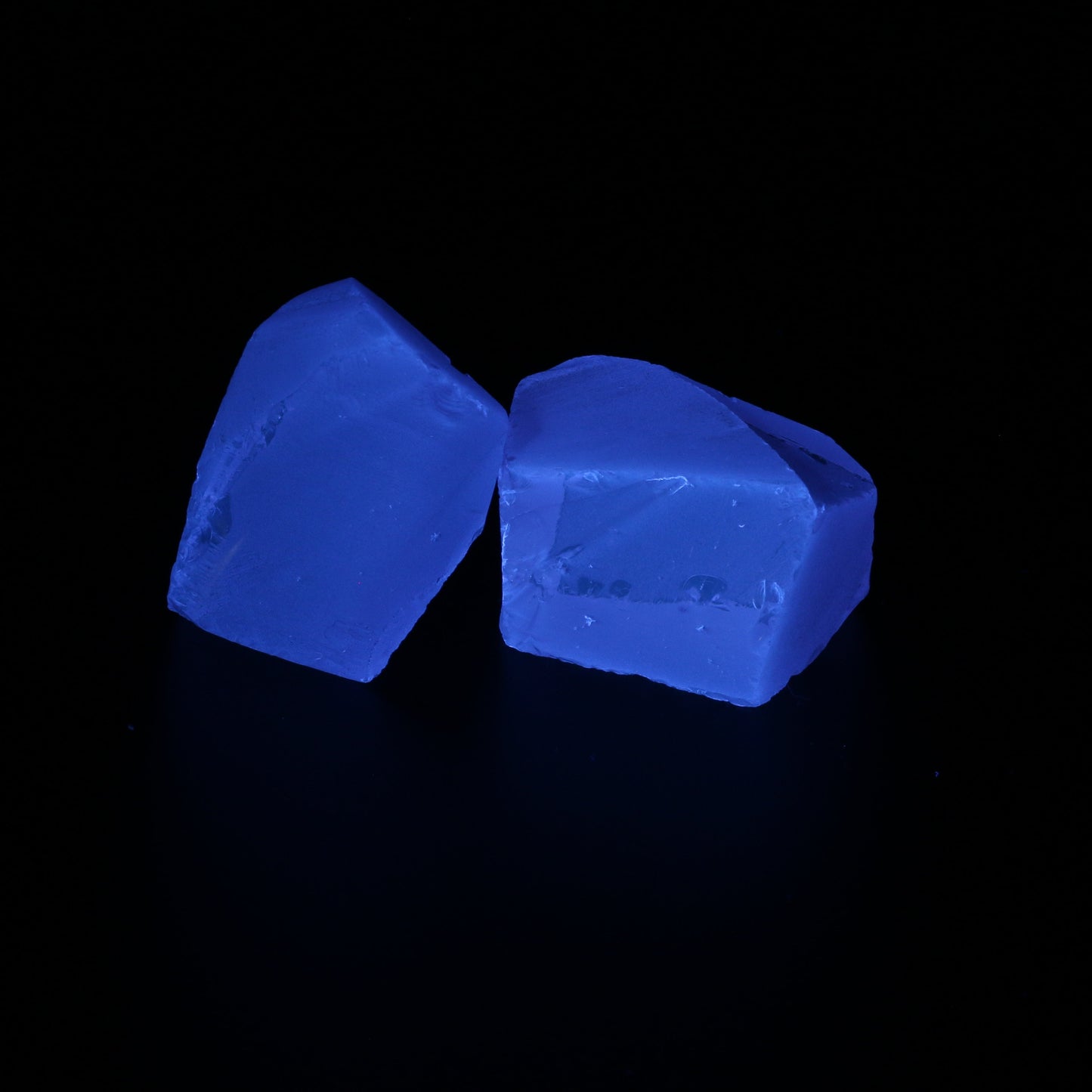 UV Reactive Nanosital #E-271 Synthetic Lab Created Faceting Rough for Gem Cutting - Various Sizes