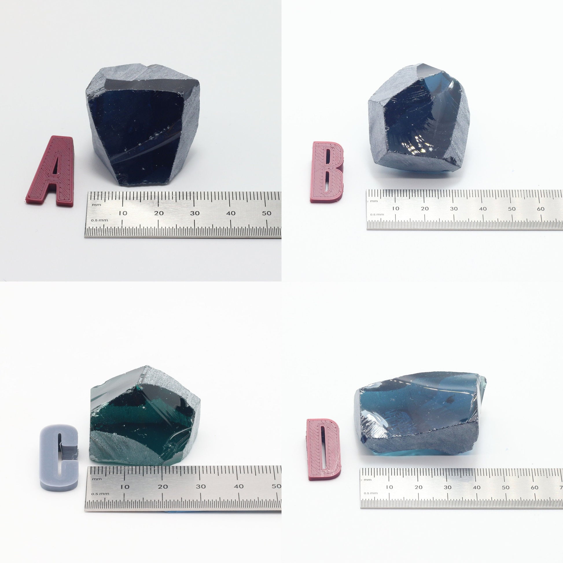 Color Changing Nanosital Synthetic Lab Created Faceting Rough for Gem Cutting - #B-3113 - Various Sizes