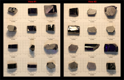 Violet Cubic Zirconia Faceting Rough for Gem Cutting - Various Sizes