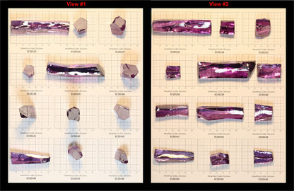 Amethyst Cubic Zirconia Faceting Rough for Gem Cutting - Various Sizes