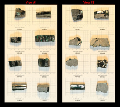 Teal Cubic Zirconia Faceting Rough for Gem Cutting - Various Sizes