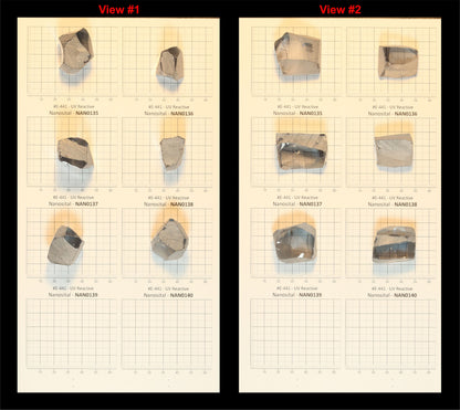 UV Reactive Nanosital #E-441 Synthetic Lab Created Faceting Rough for Gem Cutting - Various Sizes