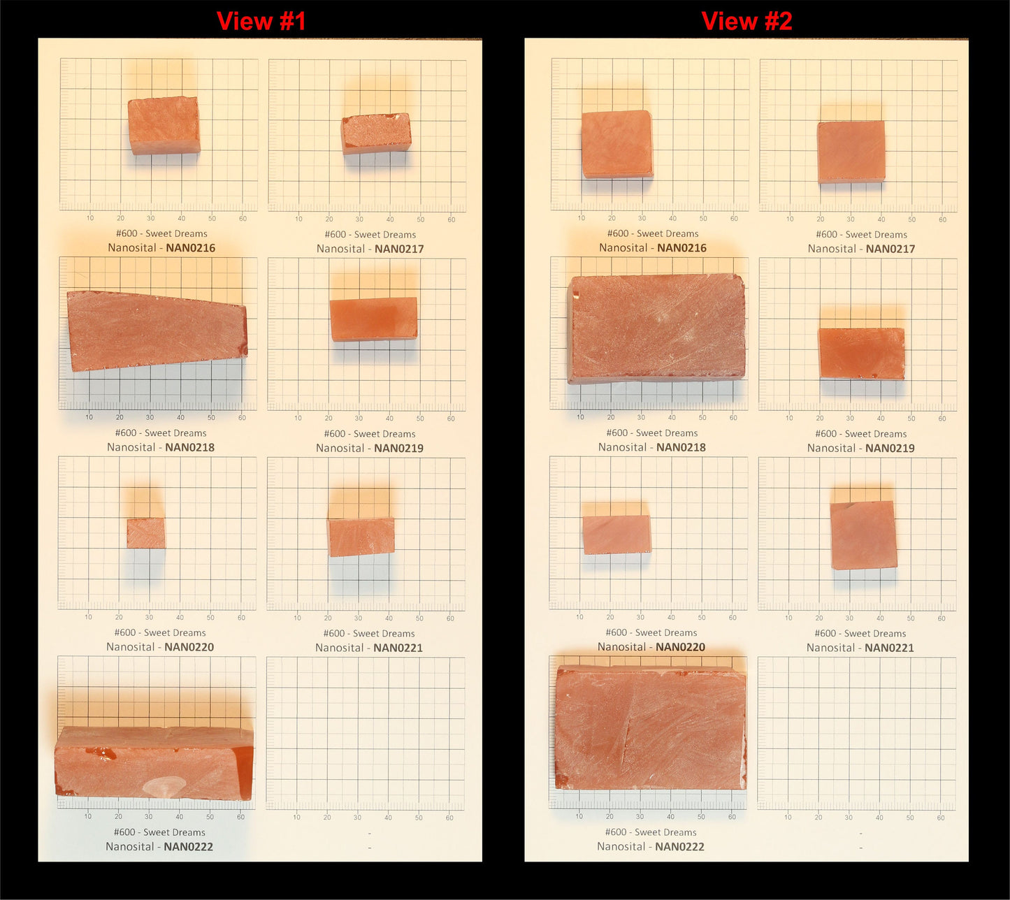 Sweet Dreams Nanosital Synthetic Lab Created Faceting Rough for Gem Cutting - #600 - Various Sizes