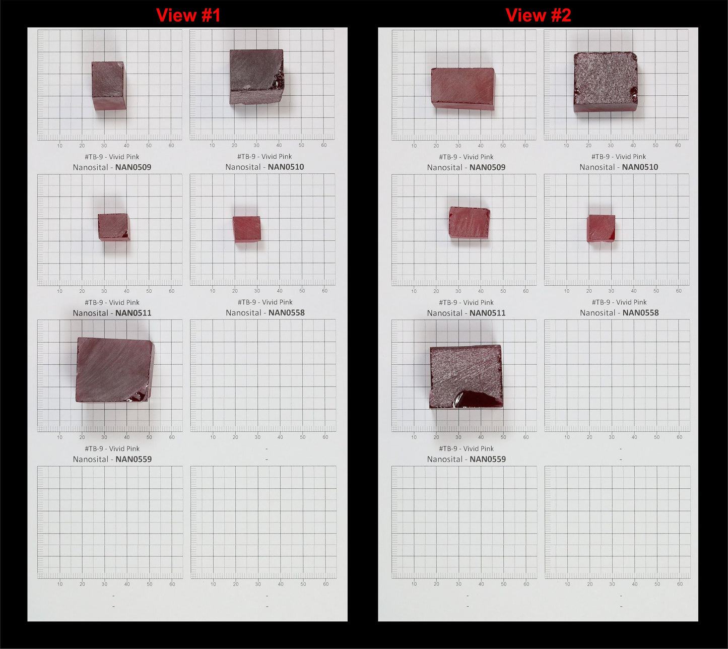 Vivid Pink Nanosital Synthetic Lab Created Faceting Rough for Gem Cutting - #TB-9 - Various Sizes