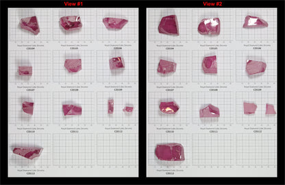 Royal Diamond Cubic Zirconia Faceting Rough for Gem Cutting - Various Sizes