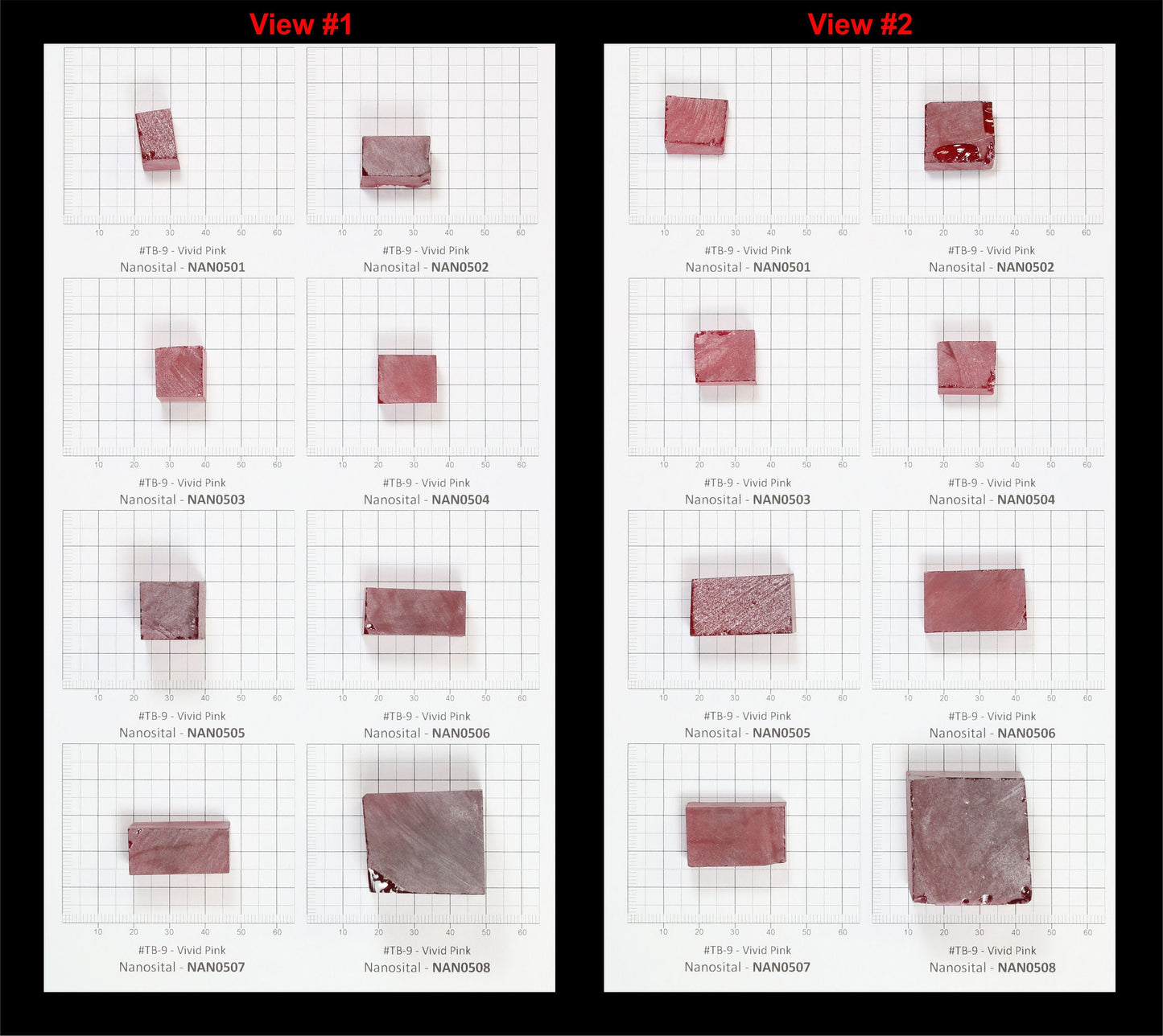 Vivid Pink Nanosital Synthetic Lab Created Faceting Rough for Gem Cutting - #TB-9 - Various Sizes