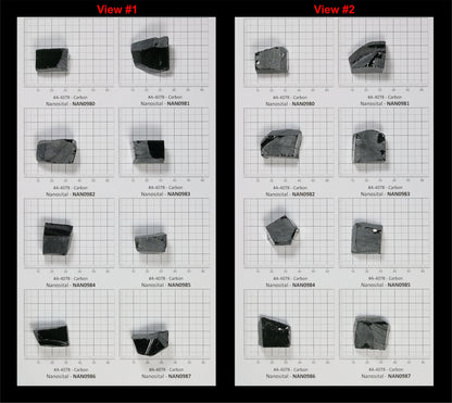 Carbon Nanosital Synthetic Lab Created Faceting Rough for Gem Cutting - #A-4078 - Various Sizes