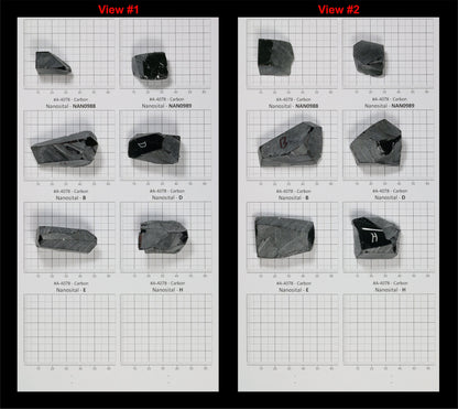 Carbon Nanosital Synthetic Lab Created Faceting Rough for Gem Cutting - #A-4078 - Various Sizes