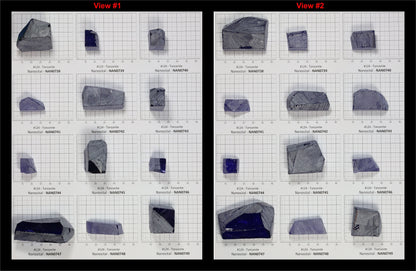 Tanzanite Nanosital Synthetic Lab Created Faceting Rough for Gem Cutting - #124 - Various Sizes