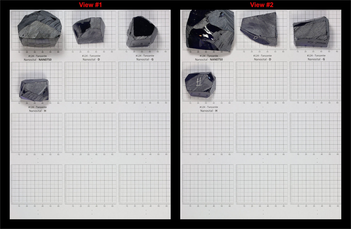 Tanzanite Nanosital Synthetic Lab Created Faceting Rough for Gem Cutting - #124 - Various Sizes