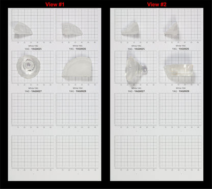 White YAG Faceting Rough for Gem Cutting - Various Sizes