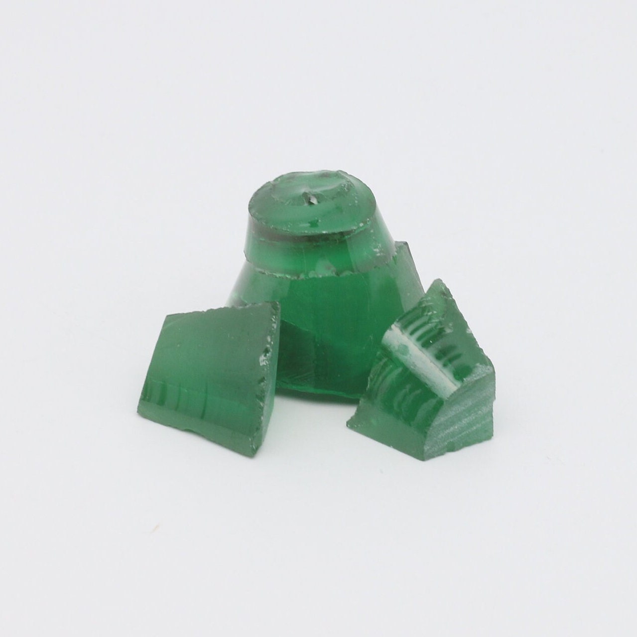 Green Garnet CTH:YAG Faceting Rough for Gem Cutting - Various Sizes