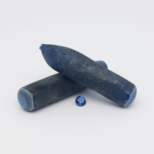 Burma Dark Blue #113-Djeva Lab Created Spinel Faceting Rough for Gem Cutting - Various Sizes