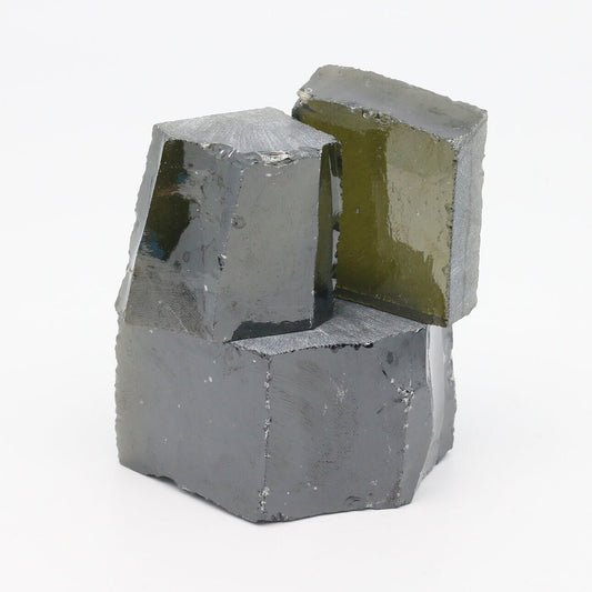 Dark Peridot Cubic Zirconia Faceting Rough for Gem Cutting - Various Sizes