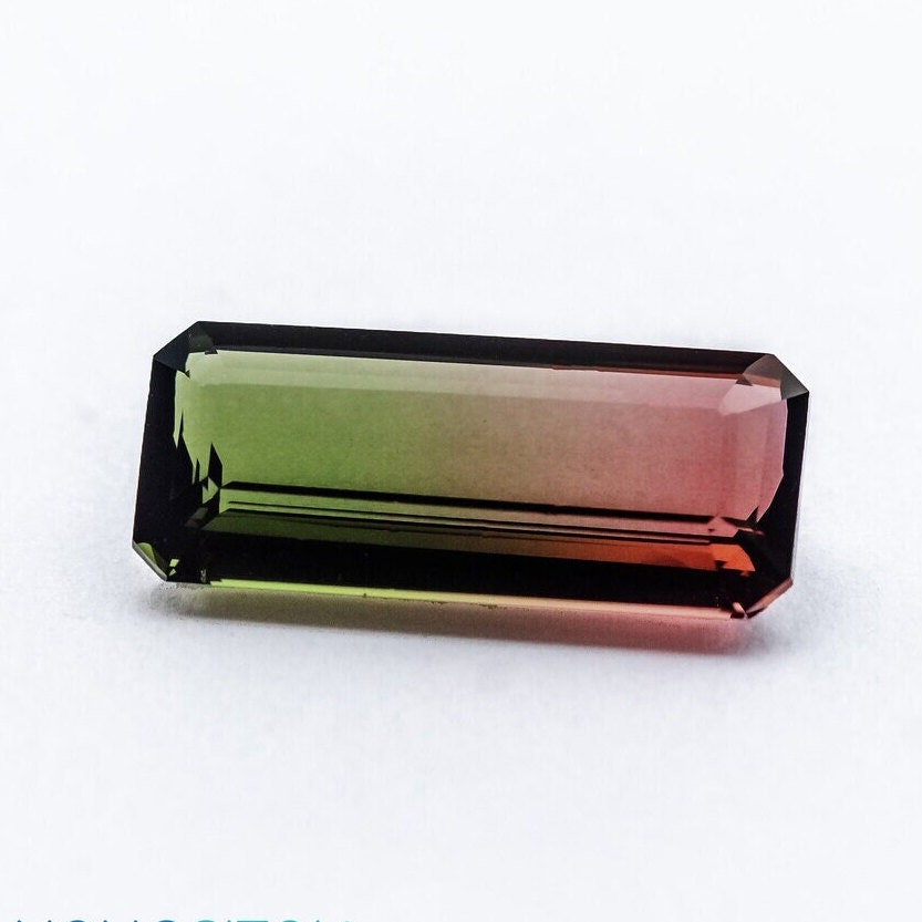 Watermelon Tourmaline (New Style) Nanosital Synthetic Lab Created Faceting Rough for Gem Cutting -Various Sizes