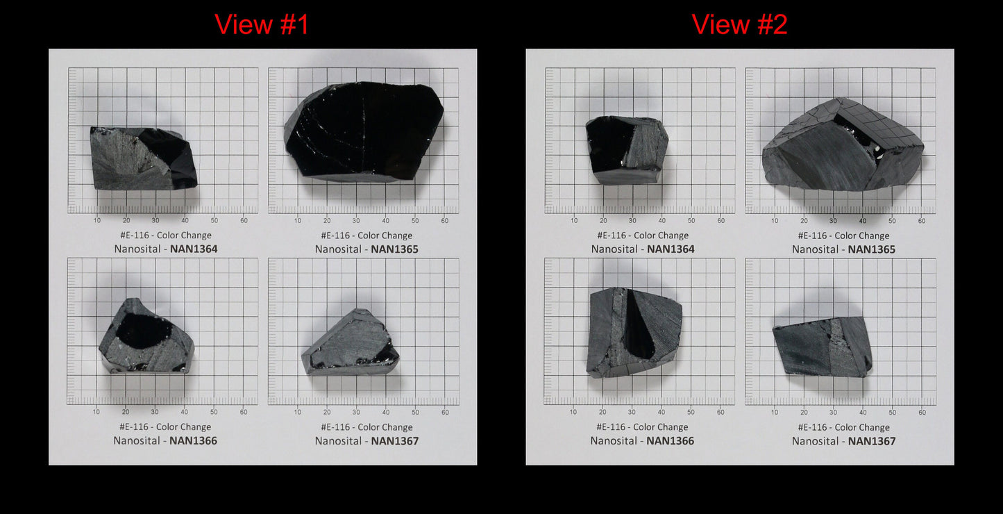 Color Changing Nanosital Synthetic Lab Created Faceting Rough for Gem Cutting - #E-116 - Various Sizes