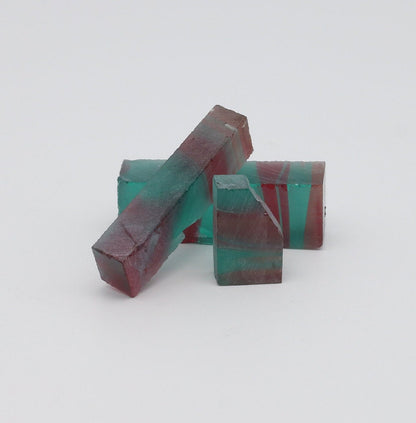 Watermelon Tourmaline (Test Sample) Nanosital Synthetic Lab Created Faceting Rough for Gem Cutting -Various Sizes