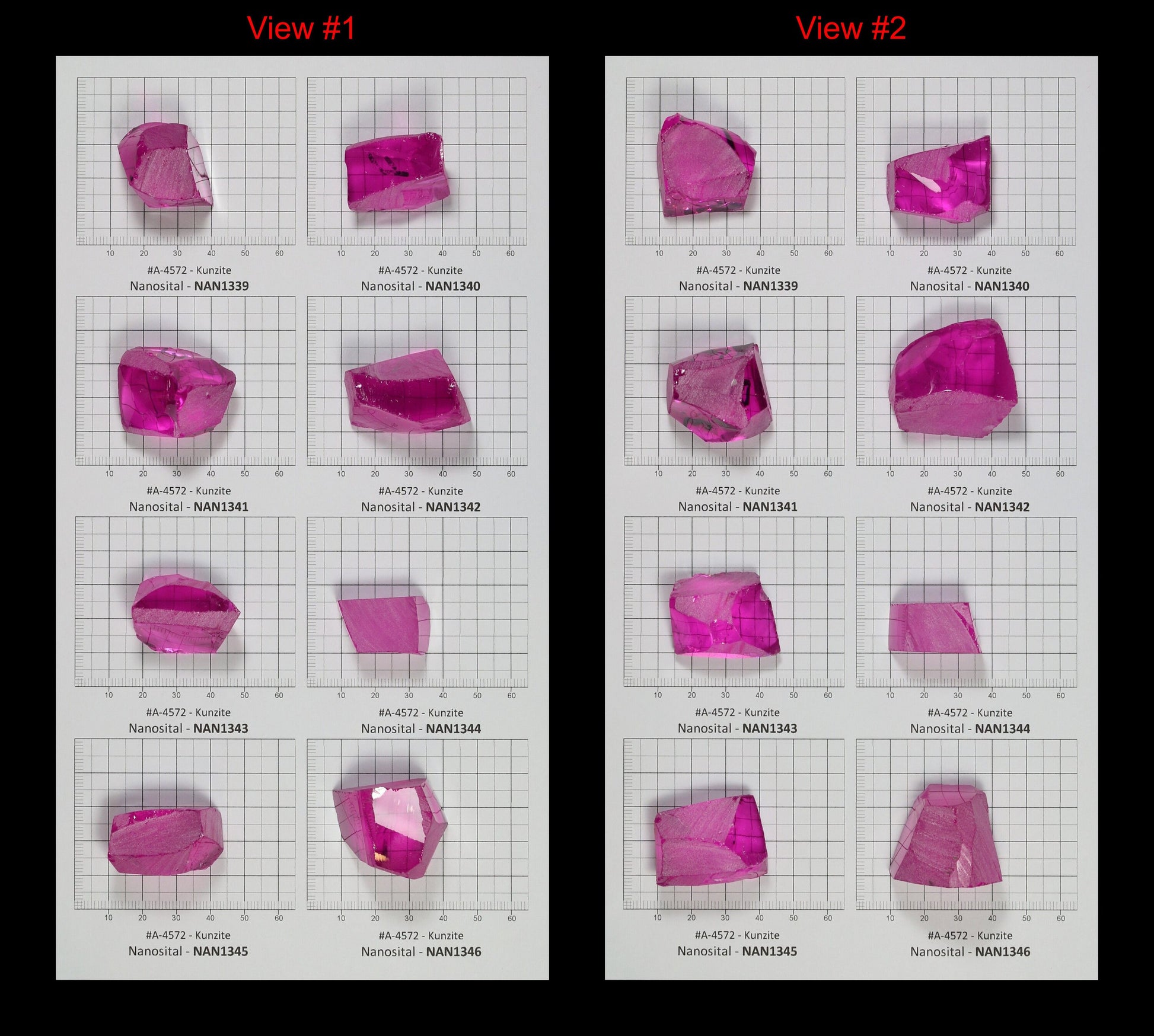 Kunzite Nanosital Synthetic Lab Created Faceting Rough for Gem Cutting - #A-4572 - Various Sizes
