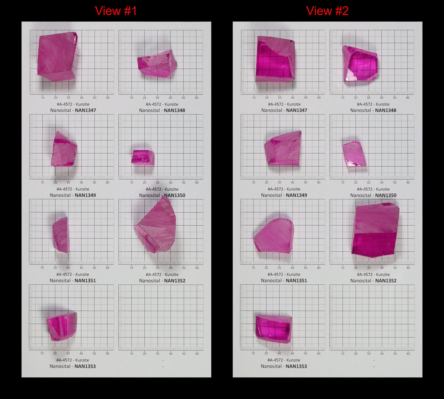 Kunzite Nanosital Synthetic Lab Created Faceting Rough for Gem Cutting - #A-4572 - Various Sizes