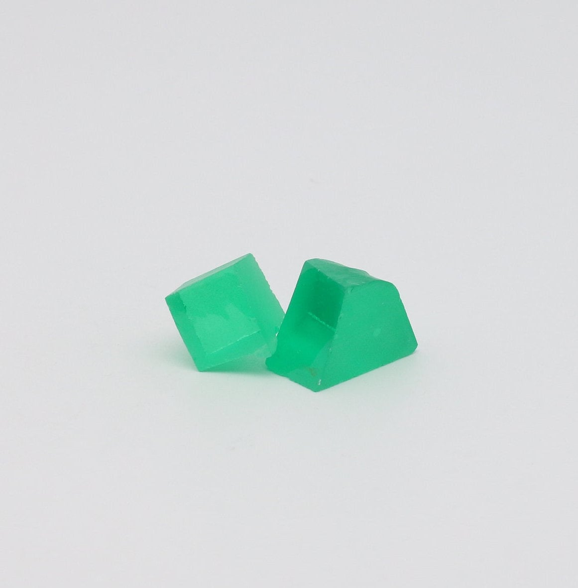 Green Garnet V:YAG Faceting Rough for Gem Cutting - Various Sizes