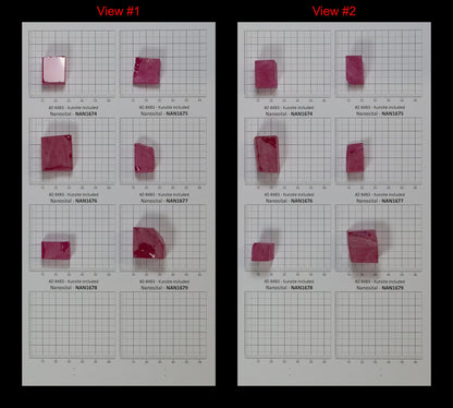 Kunzite (Included) Nanosital Synthetic Lab Created Faceting Rough for Gem Cutting - #Z-8483 - Various Sizes