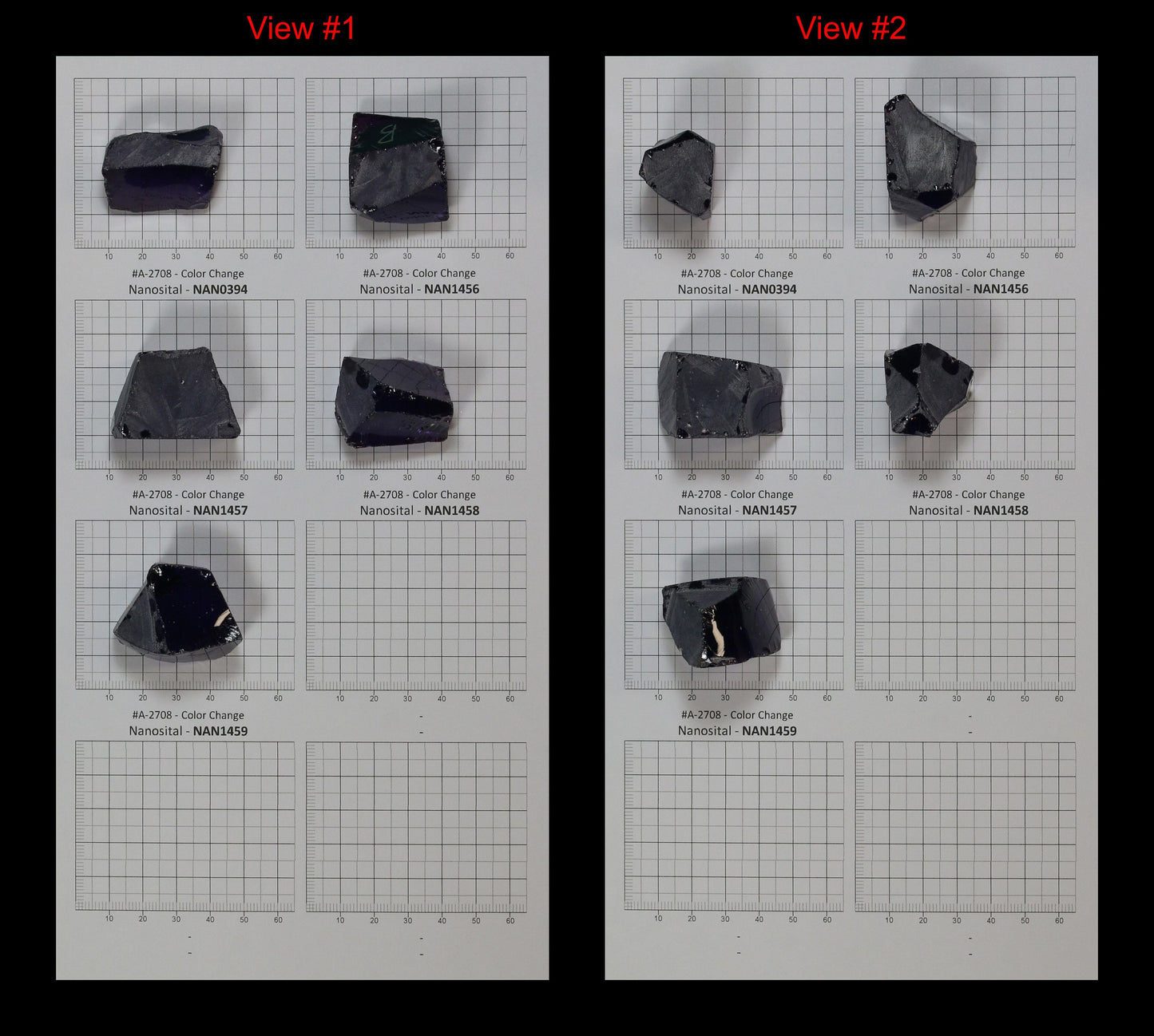 Color Changing Nanosital Synthetic Lab Created Faceting Rough for Gem Cutting - #A-2708 - Various Sizes