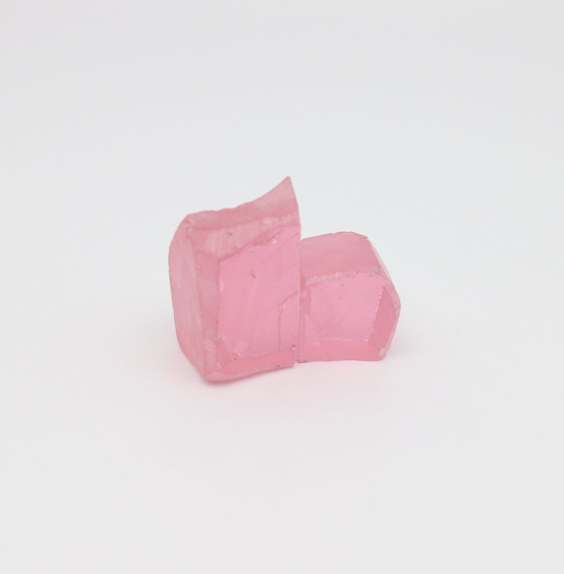 Pink Extra Nanosital Synthetic Lab Created Faceting Rough for Gem Cutting - #A-1255 - Various Sizes