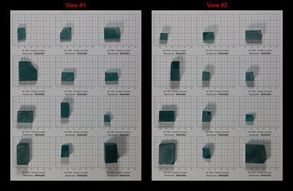 Dark Paraiba Tourmaline (Included) Nanosital Synthetic Lab Created Faceting Rough for Gem Cutting - #Z-7309 - Various Sizes