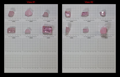 Light Pink Cubic Zirconia Faceting Rough for Gem Cutting - Various Sizes