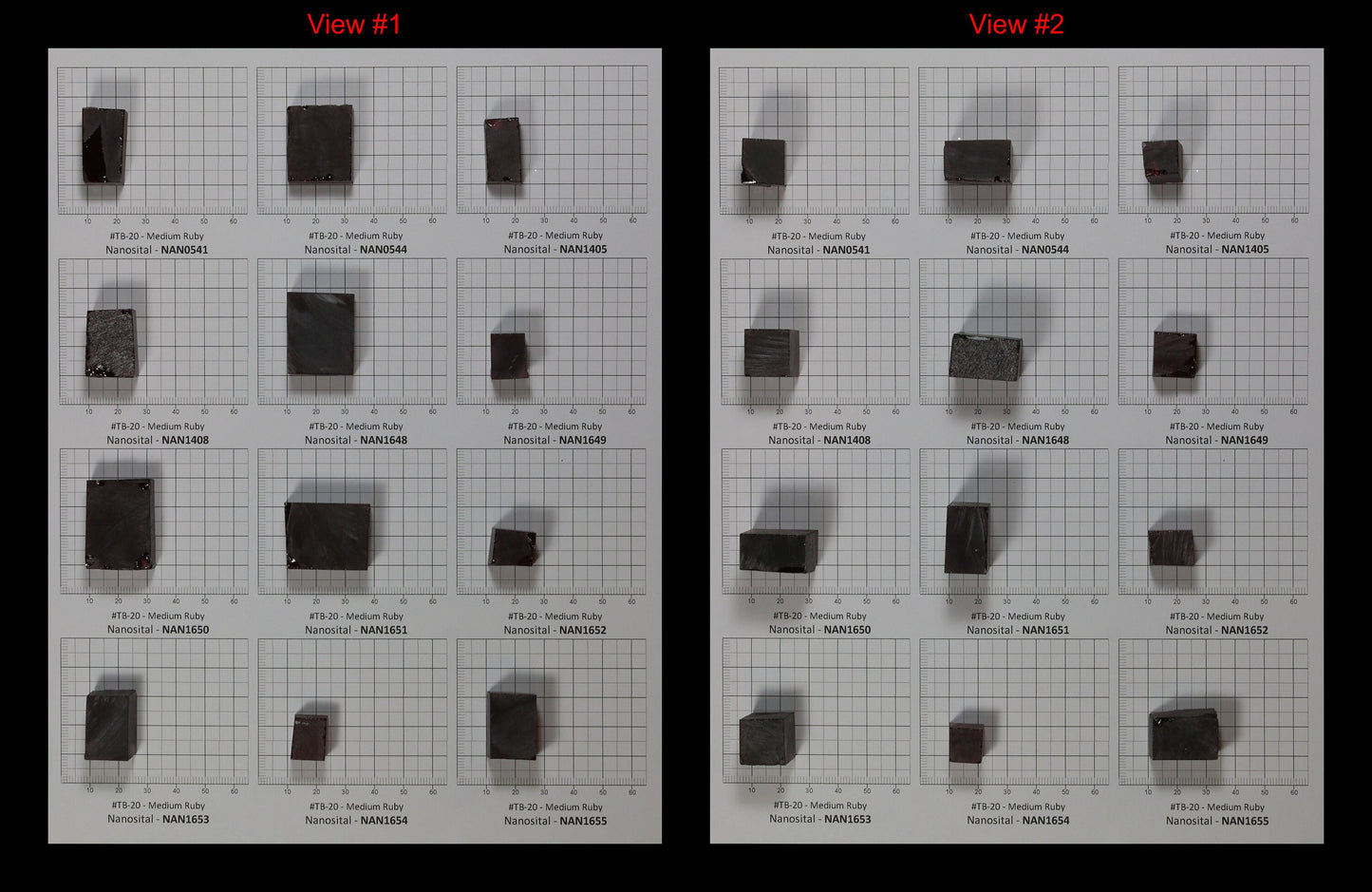 Medium Ruby Nanosital Synthetic Lab Created Faceting Rough for Gem Cutting - #TB-20 - Various Sizes