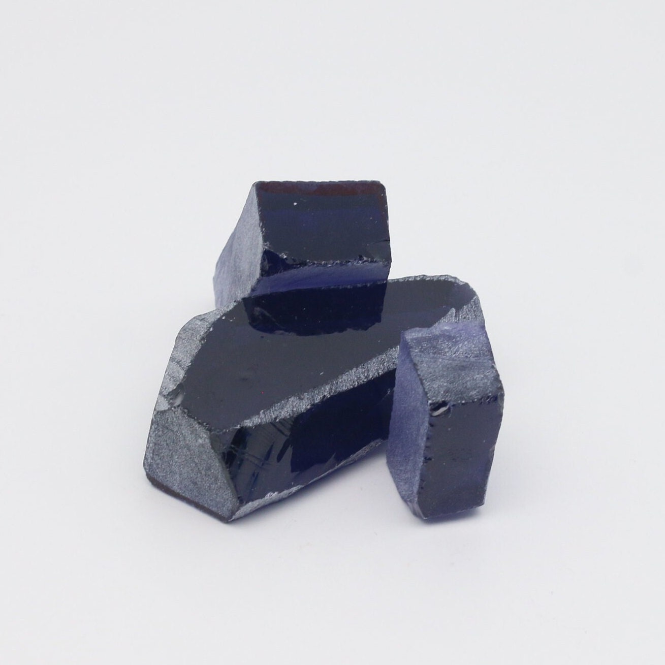 Tanzanite Nanosital Synthetic Lab Created Faceting Rough for Gem Cutting - #124 - Various Sizes