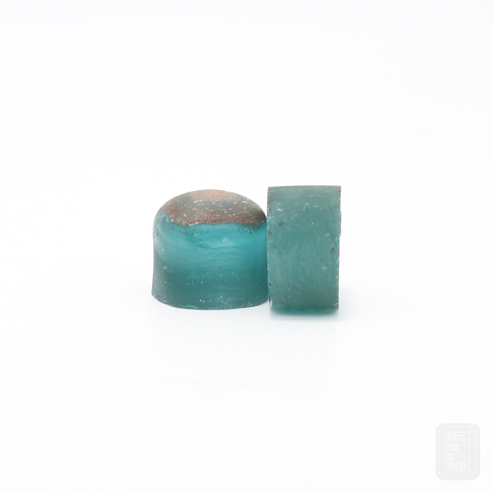 Bluish Green #136-Djeva Lab Created Spinel Faceting Rough for Gem Cutting - Various Sizes