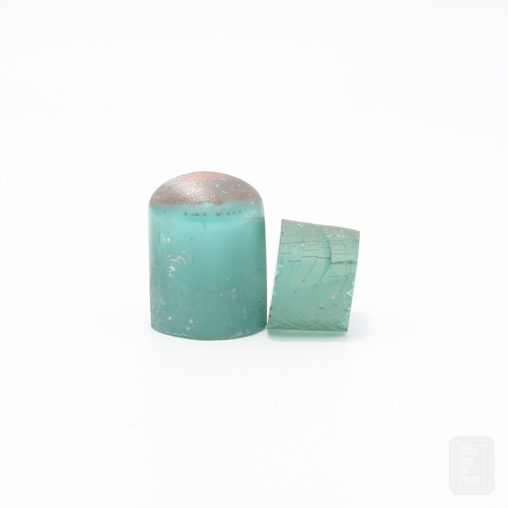 Light Paraiba Blue #135-Djeva Lab Created Spinel Faceting Rough for Gem Cutting - Various Sizes