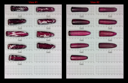 Purple #65 Lab Created Corundum Sapphire Faceting Rough for Gem Cutting - Various Sizes - Split Boule