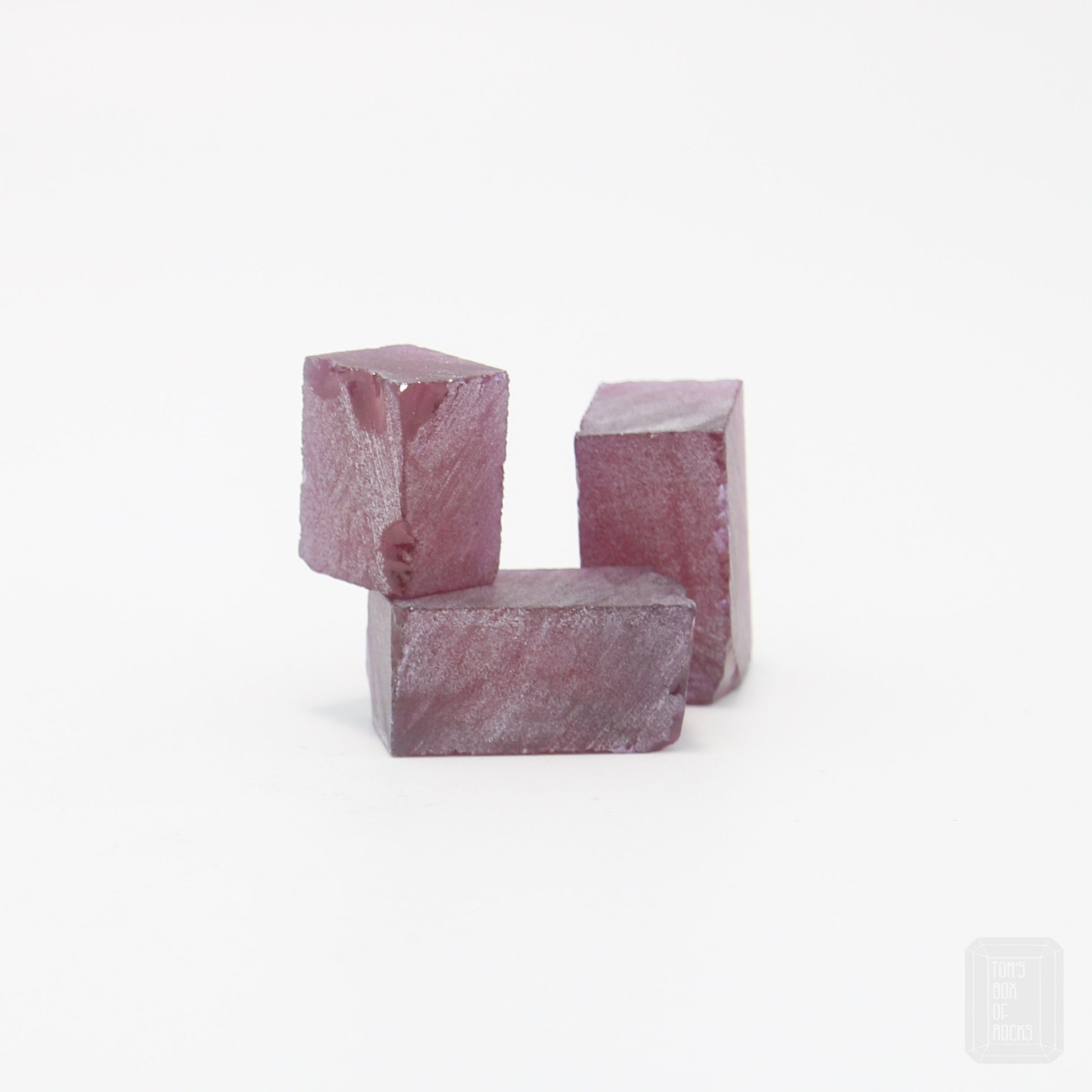 Light Ruby (Included) Nanosital Synthetic Lab Created Faceting Rough for Gem Cutting - #Z-249 - Various Sizes