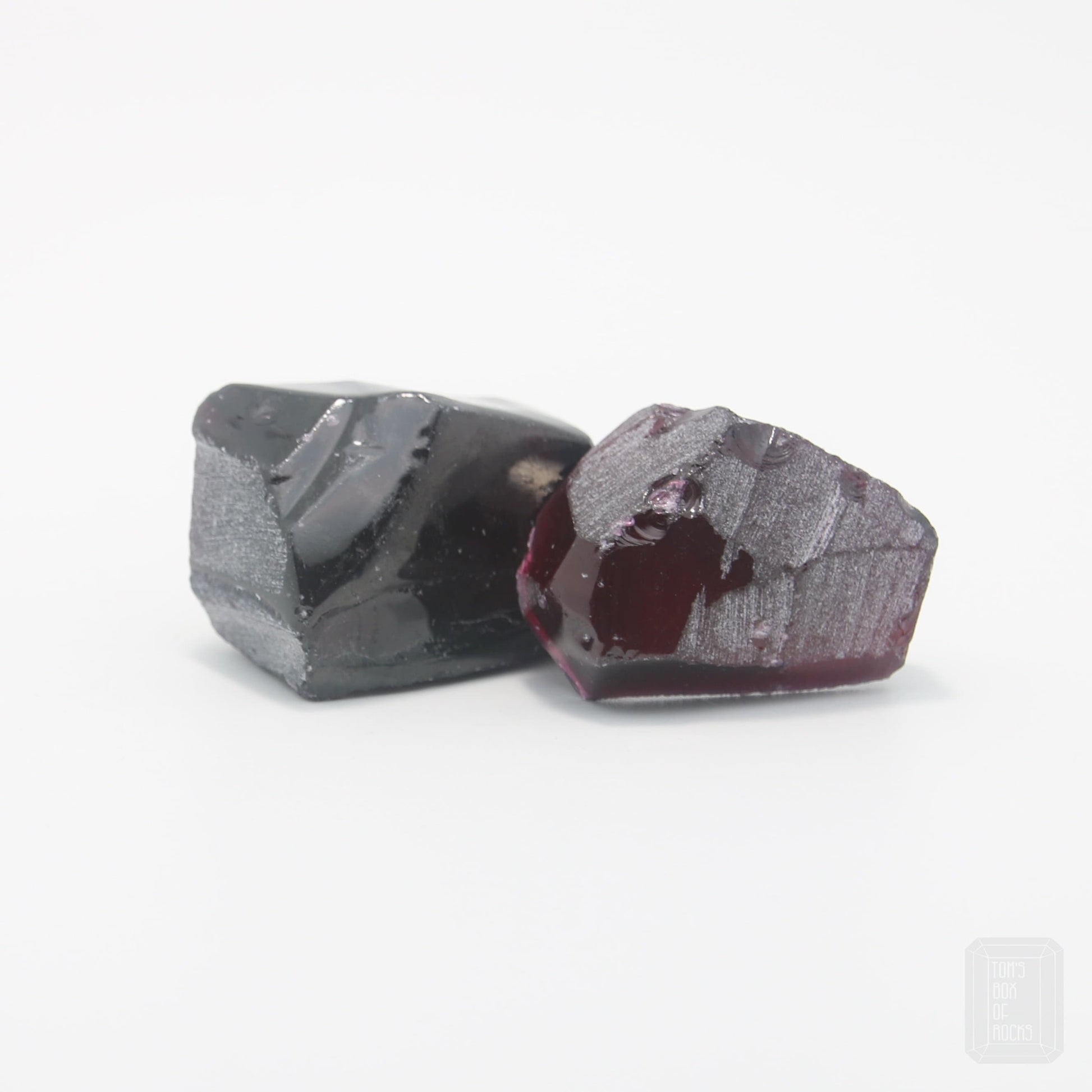 Medium Rubellite Nanosital Synthetic Lab Created Faceting Rough for Gem Cutting - #B-249 - Various Sizes