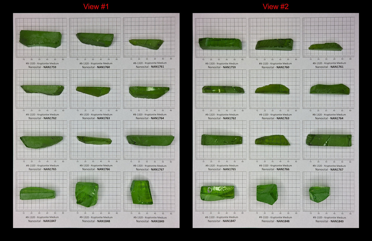 Medium Kryptonite Nanosital Synthetic Lab Created Faceting Rough for Gem Cutting - #B-1320 - Various Sizes