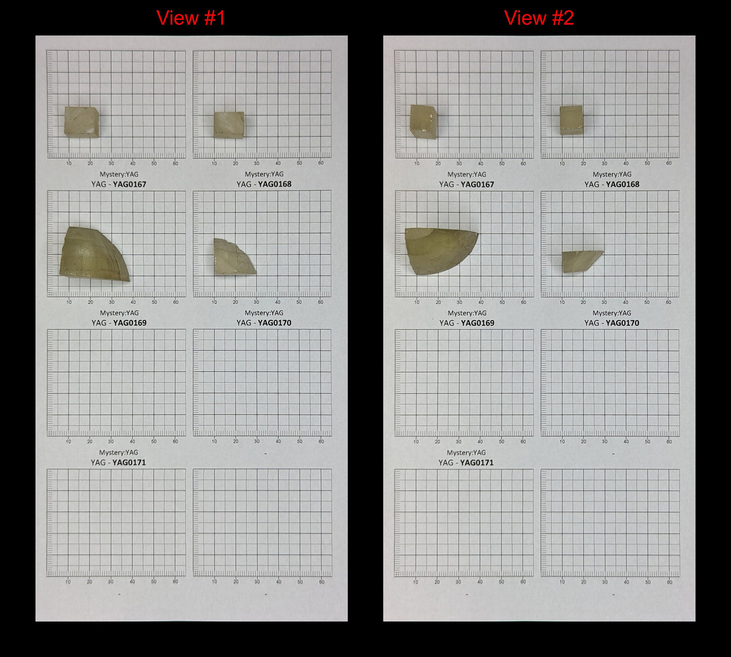 Mystery YAG Faceting Rough for Gem Cutting - Various Sizes