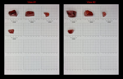 Red Cubic Zirconia Faceting Rough for Gem Cutting - Various Sizes