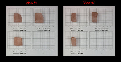 Dark Peach Morganite (Included) Nanosital Synthetic Lab Created Faceting Rough for Gem Cutting - #Z-45 - Various Sizes