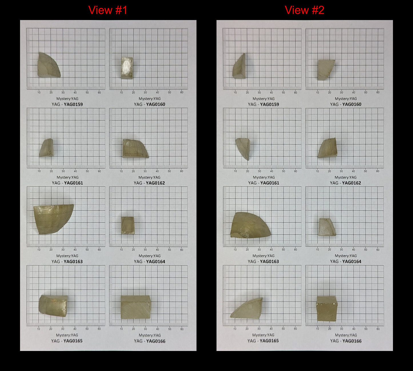 Mystery YAG Faceting Rough for Gem Cutting - Various Sizes