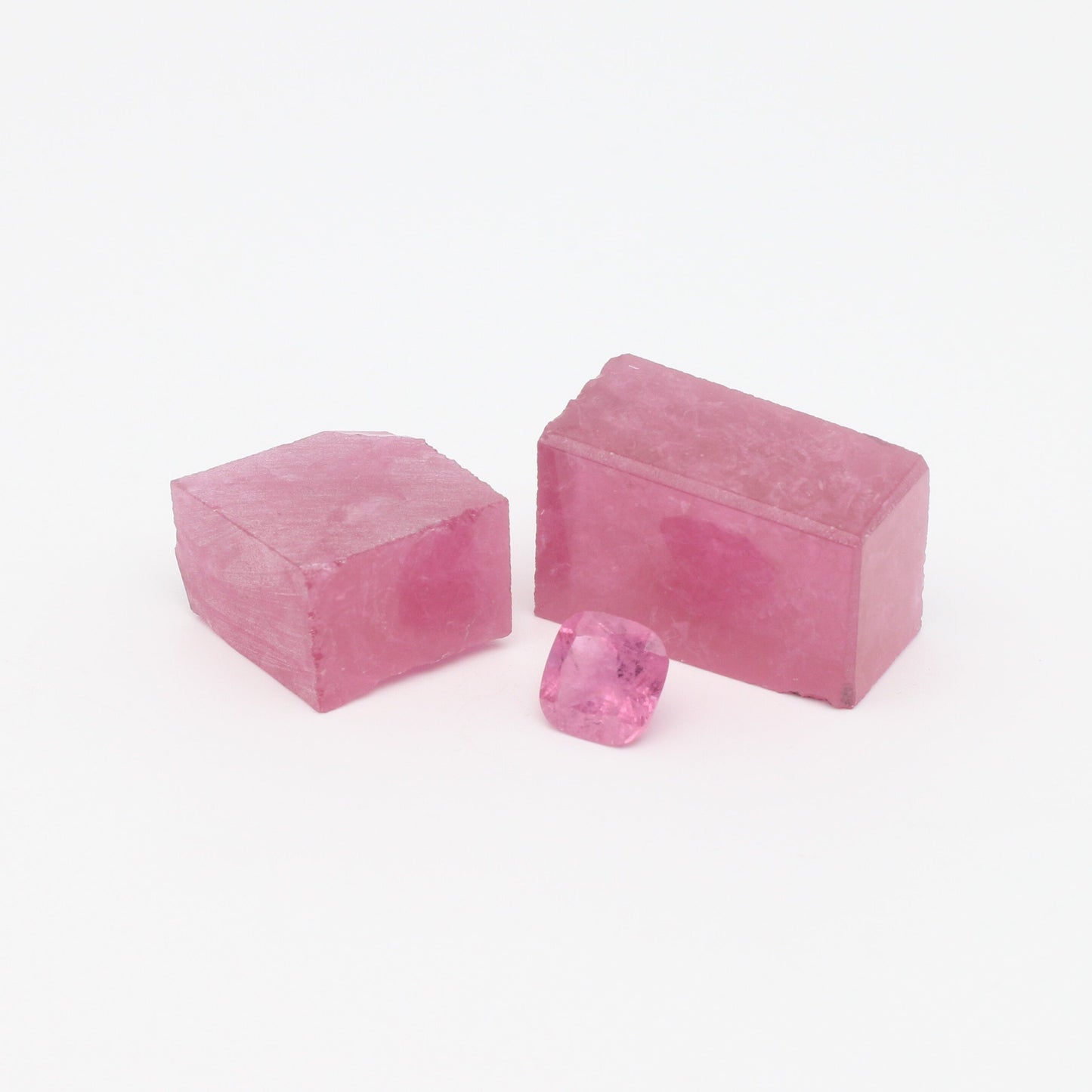 Nanosital Simulated Kunzite (Included)  Lab Created Faceting Rough for Gem Cutting - #Z-8483 - Various Sizes #BEGIN