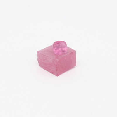 Nanosital Simulated Kunzite (Included)  Lab Created Faceting Rough for Gem Cutting - #Z-8483 - Various Sizes #BEGIN