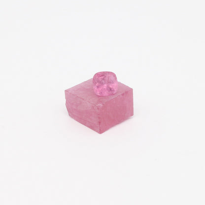 Nanosital Simulated Kunzite (Included)  Lab Created Faceting Rough for Gem Cutting - #Z-8483 - Various Sizes #BEGIN