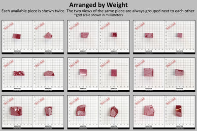 Nanosital Simulated Kunzite (Included)  Lab Created Faceting Rough for Gem Cutting - #Z-8483 - Various Sizes #BEGIN