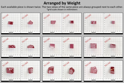 Nanosital Simulated Kunzite (Included)  Lab Created Faceting Rough for Gem Cutting - #Z-8483 - Various Sizes #BEGIN