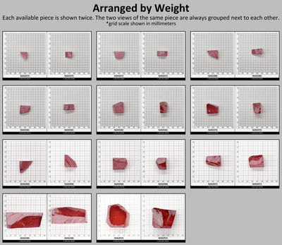 Nanosital Simulated Kunzite Lab Created Faceting Rough for Gem Cutting - #A-8483 - Various Sizes #BEGIN